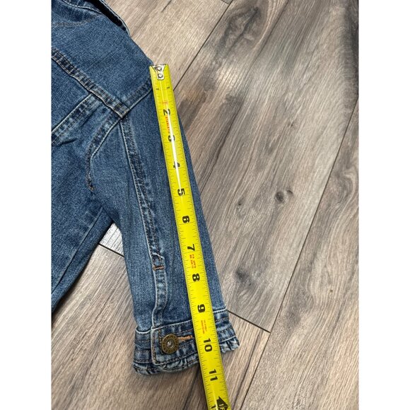 Tommy Hilfiger Baby Denim Jacket 12-18 Months Blue Jean Ruffle Button-Up - Picture 13 of 13